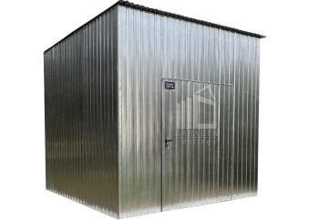 Gartenhaus - Gartenschuppen 3x3m Tür - Verzinkt - Flachdach  ID920