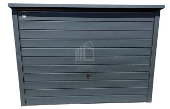 Blechgarage 3x5m Horizontal Blech Schwingtor Anthrazit Pultdach ID103