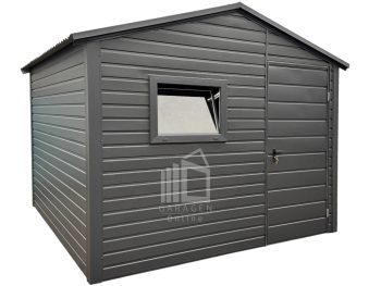 Gartenhaus - Gartenschuppen 3x3m Tür - PVC Kippfenster - Anthrazit - Satteldach ID881