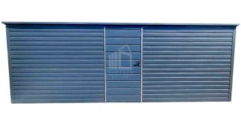 Gartenhaus - Gartenschuppen 6x3m - Tür - Anthrazit - Flachdach GP438