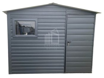 Gartenhaus 3x3m-Tür-PVC Kippfenster-Satteldach-Anthrazit GP228