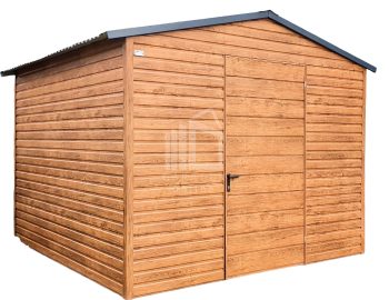 Gartenhaus 3x3m Satteldach Tür Holzoptik | ID152 |