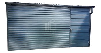 Gartenhaus 4x3m Tür Anthrazit Pultdach ID177