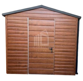 Gartenhaus Gartenschuppen 3x2m Dachrinnen Tür Satteldach Holzoptik ID433