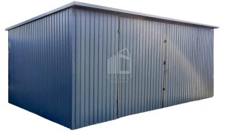 Blechgarage 6x5m Vertikal Blech Schwingtor Anthrazit Pultdach ID174