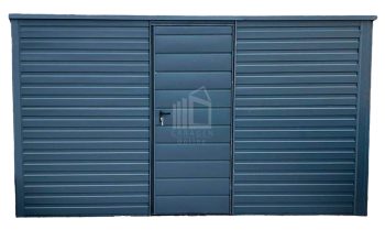 GartenHaus Schuppen 4x3,5m  Tür - Anthrazit - Flachdach | GP262 |