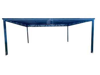 Carport - Offene Garage 6x7m - Anthrazit - Flachdach GP381