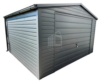 Blechgarage 4x5m Schwingtor Dachrinnen Anthrazit ID406