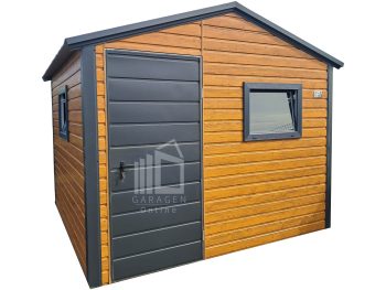 Gartenhaus - Gartenschuppen 3x2,5m - Tür - Holzoptik - Satteldach | ID992 |