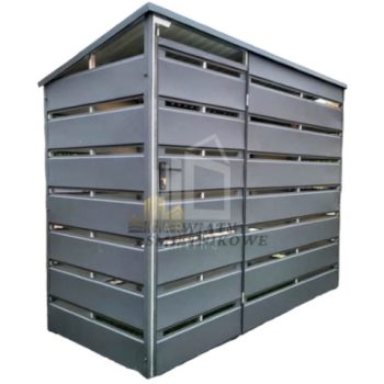 Mulltonnenbox - Pultdach 2,5x1,0m Anthrazit GP157